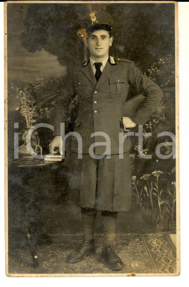 Fotografia d epoca originale 1935 Ritratto di ufficiale 116Â° Reggimento Fanteria Fotografia FP DANNEGGIATA 1