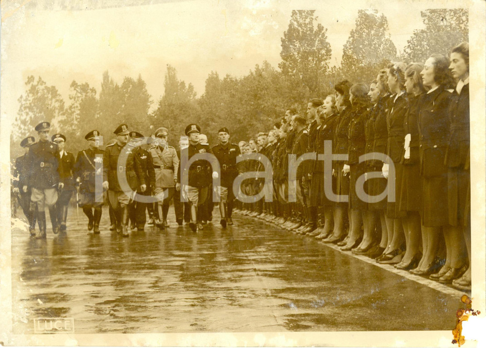 Fotografia d epoca originale 1941 MODENA WWII Fernando MEZZASOMA commemorazione eccidio fascisti DANNEGGIATA 1