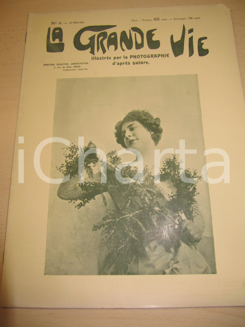Giornale, rivista storica 1900 LA GRANDE VIE Rivista EROTICA illustrata Anno 2 n° 4 RARA 1
