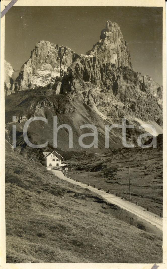 Cartolina originale da collezione 1927 ca PASSO ROLLE TN Veduta Albergo VEZZANA e CIMON DELLA PALA Cartolina NV 1