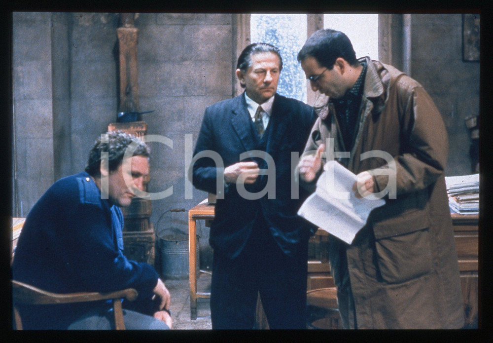 35mm vintage slide*1994 UNA PURA FORMALITÀ Giuseppe TORNATORE sul set del film 