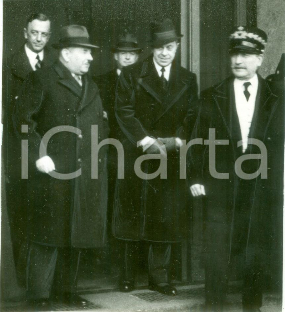 Fotografia d epoca originale 1938 MILANO Ministro delle Comunicazioni della JUGOSLAVIA alla Stazione Foto 1