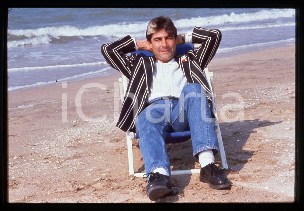 35mm vintage slide* 1990 ca FESTIVAL DE DEAUVILLE Patrice DREVET Ritratto (2)