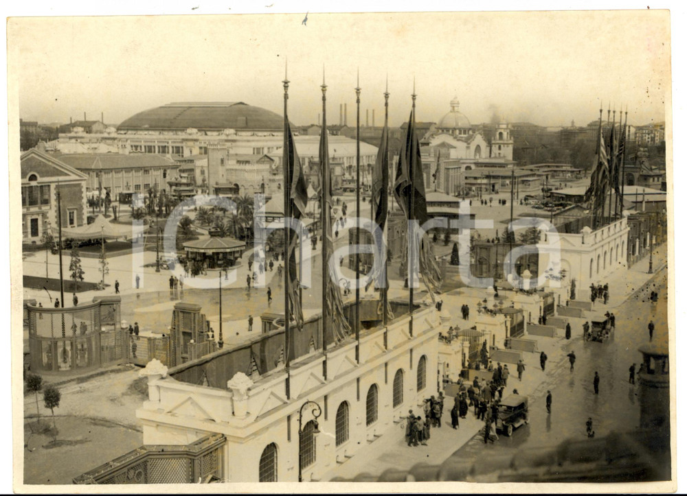 Fotografia d epoca originale 1935 ca MILANO Veduta generale della FIERA CAMPIONARIA Fotografia 1