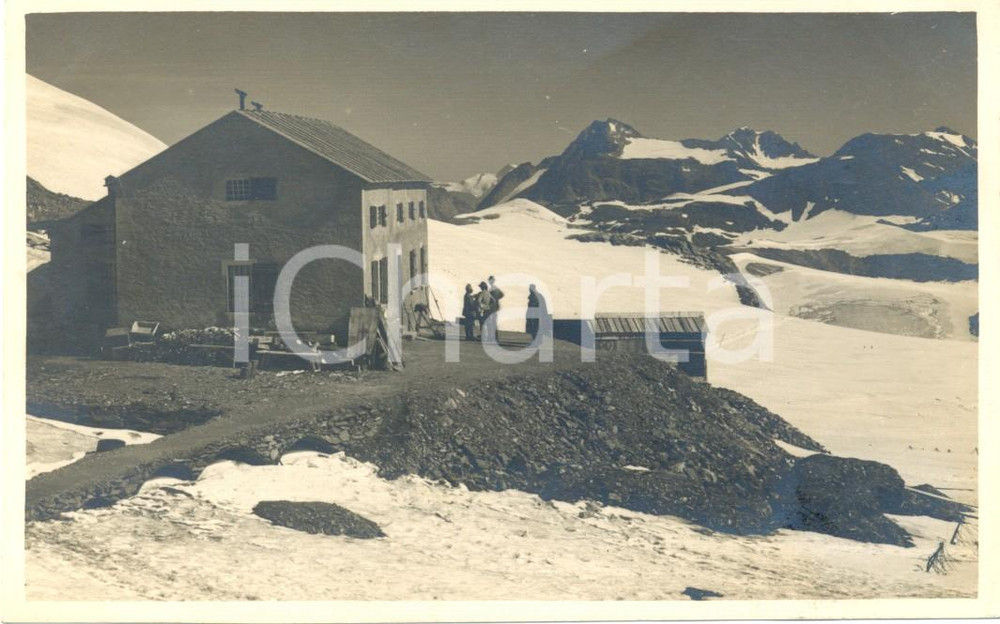 Cartolina originale da collezione 1925 ca SONDRIO Rifugio GIANNI CASATI Passo CEVEDALE Timbro CAI *Cartolina FP VG 1