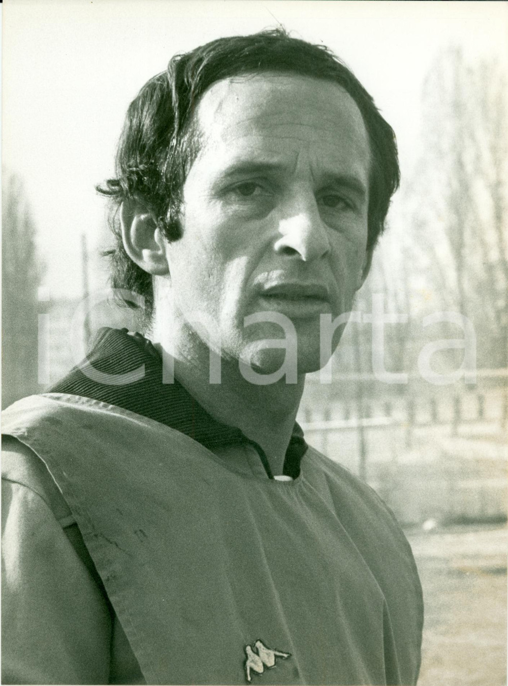 Fotografia d epoca originale 1980 ca JUGOSLAVIA Calcio Ritratto Edhem SLJIVO calciatore Fotografia 1