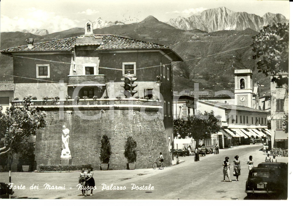 Cartolina originale da collezione 1966 FORTE DEI MARMI LU Nuovo Palazzo Postale e FORTINO Cartolina FG VG 1