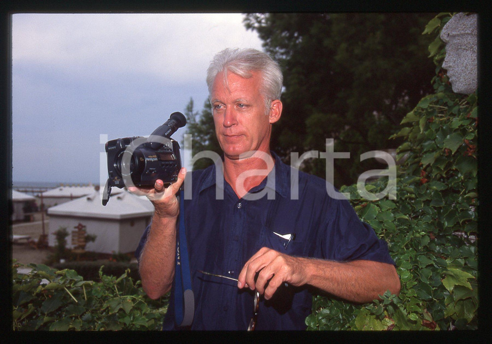 35mm vintage slide* 1994 LIDO DI VENEZIA Jon JOST con SONY HANDYCAM - Ritratto 5