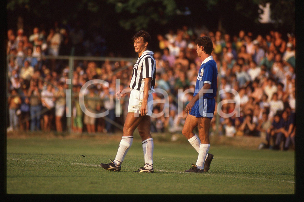 35mm vintage slide* 1989 CALCIO - PRO VERCELLI vs JUVENTUS Pierluigi CASIRAGHI 2