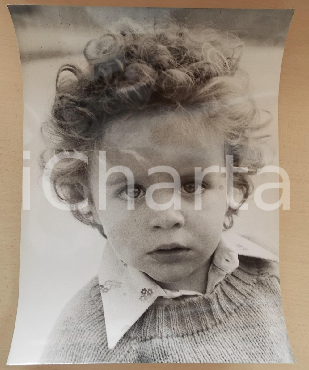 1970 ca COSTUME Ritratto del piccolo Francesco GIUFFRE' (1) Foto 30x40 cm