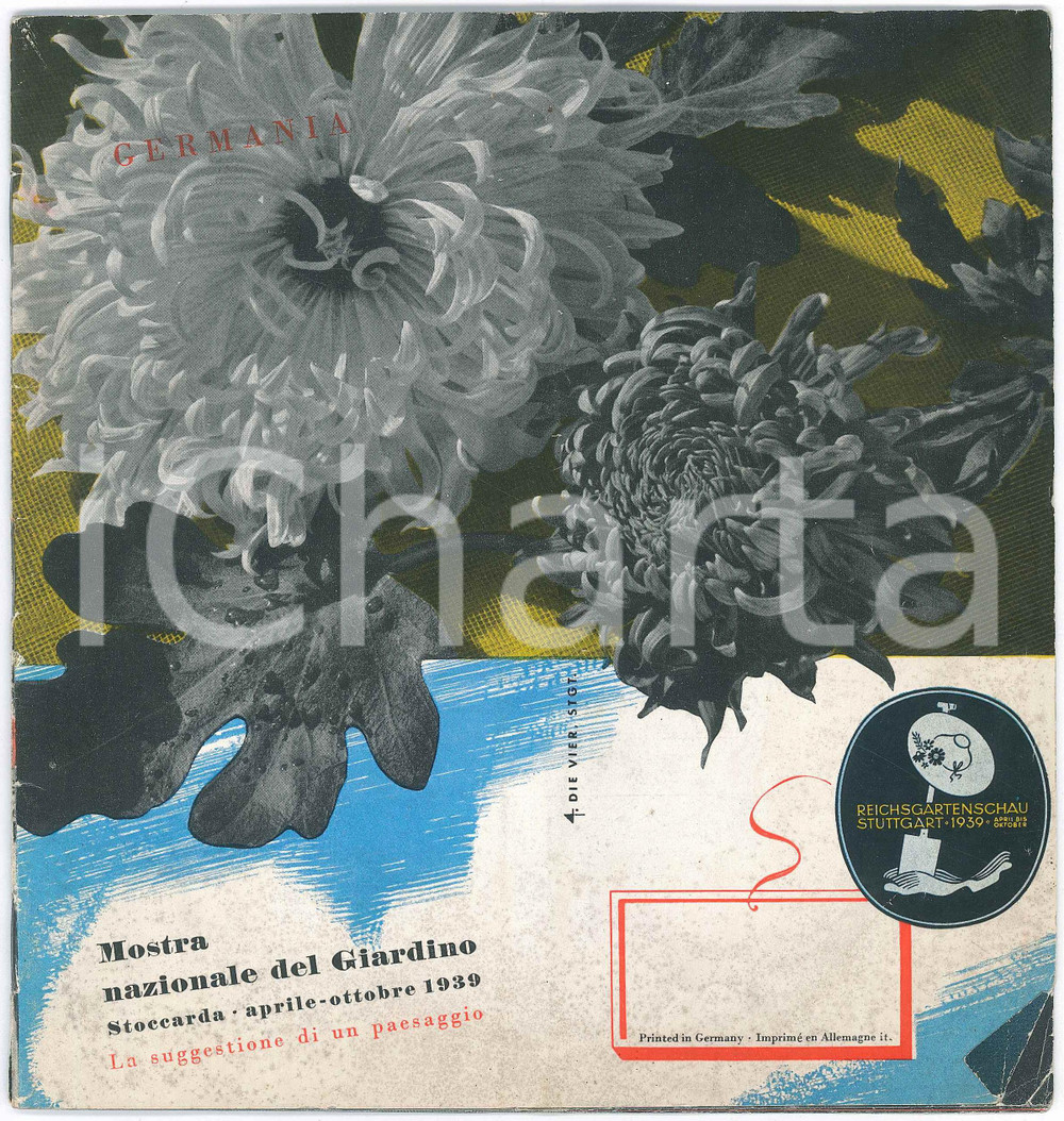 Libro, pubblicazione d epoca 1939 STOCCARDA GERMANY Mostra Nazionale del Giardino  16 pp. mappa 1