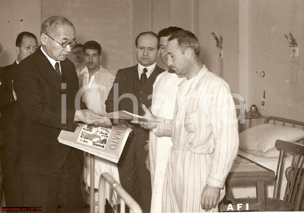 Fotografia d epoca originale 1941 WW2 Rome, Japanese Ambassador Zenbei Horikiri 1