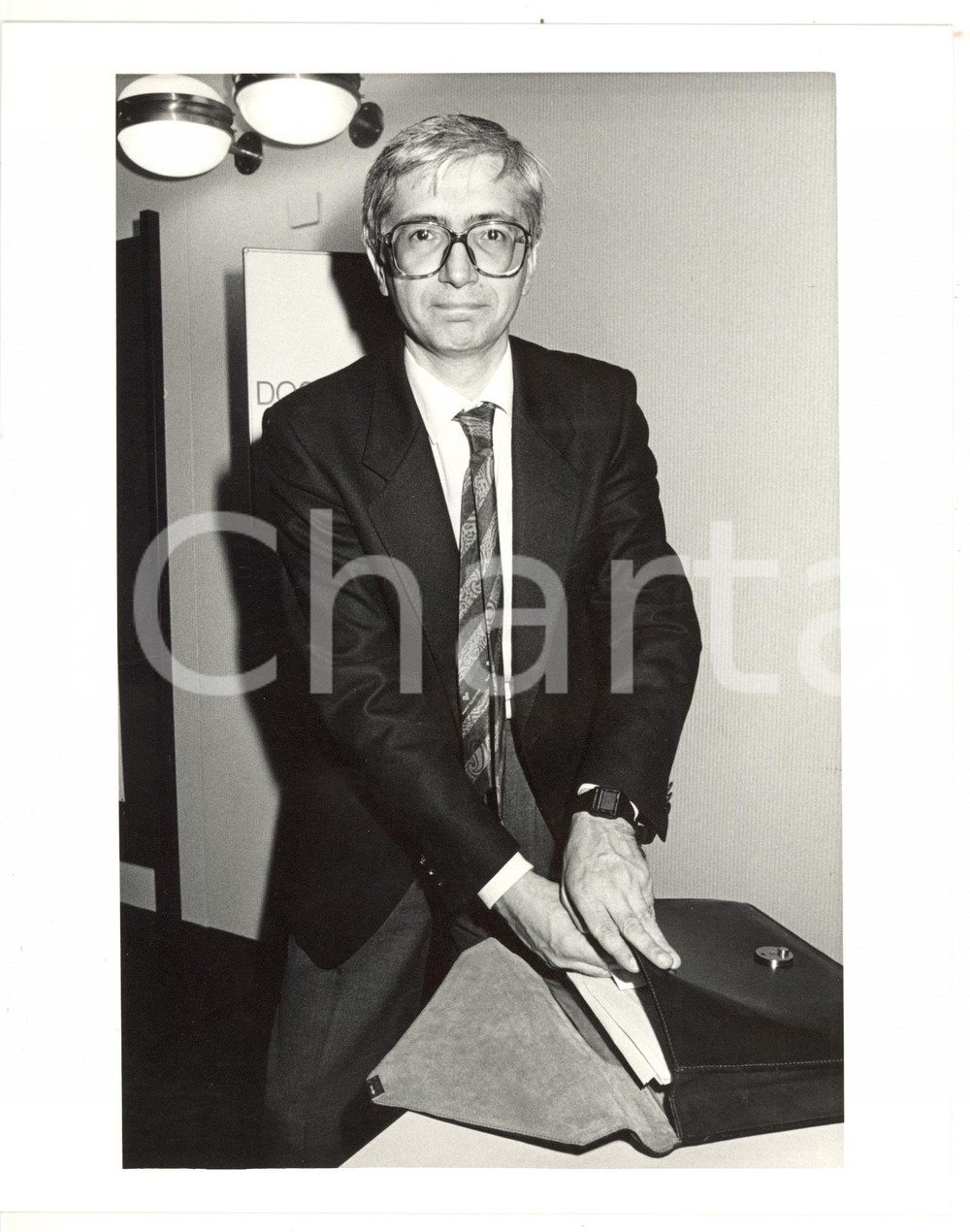 1988 ROMA Ritratto del fisico Fabio PISTELLA - Foto VINTAGE 20x25 cm