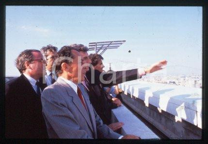 35mm vintage slide* 1989 ARCHE DE LA DEFENSE inauguration Michel ROCARD (4)