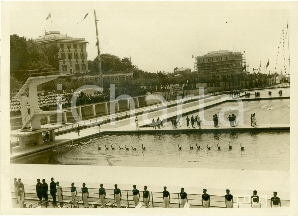 Fotografia d epoca originale 1938 GENOVA Nuoto sincronizzato alle PISCINE UNITE Fotografia 1
