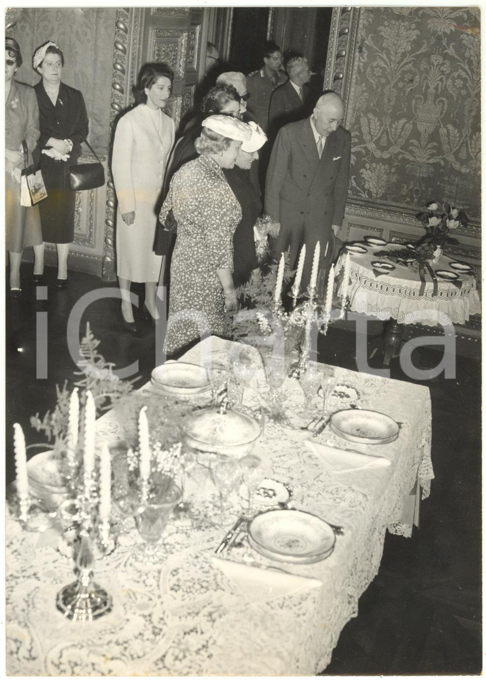 1956 TORINO PALAZZO REALE Mostra Tavole Imbandite - 1° premio "Nozze d'argento"
