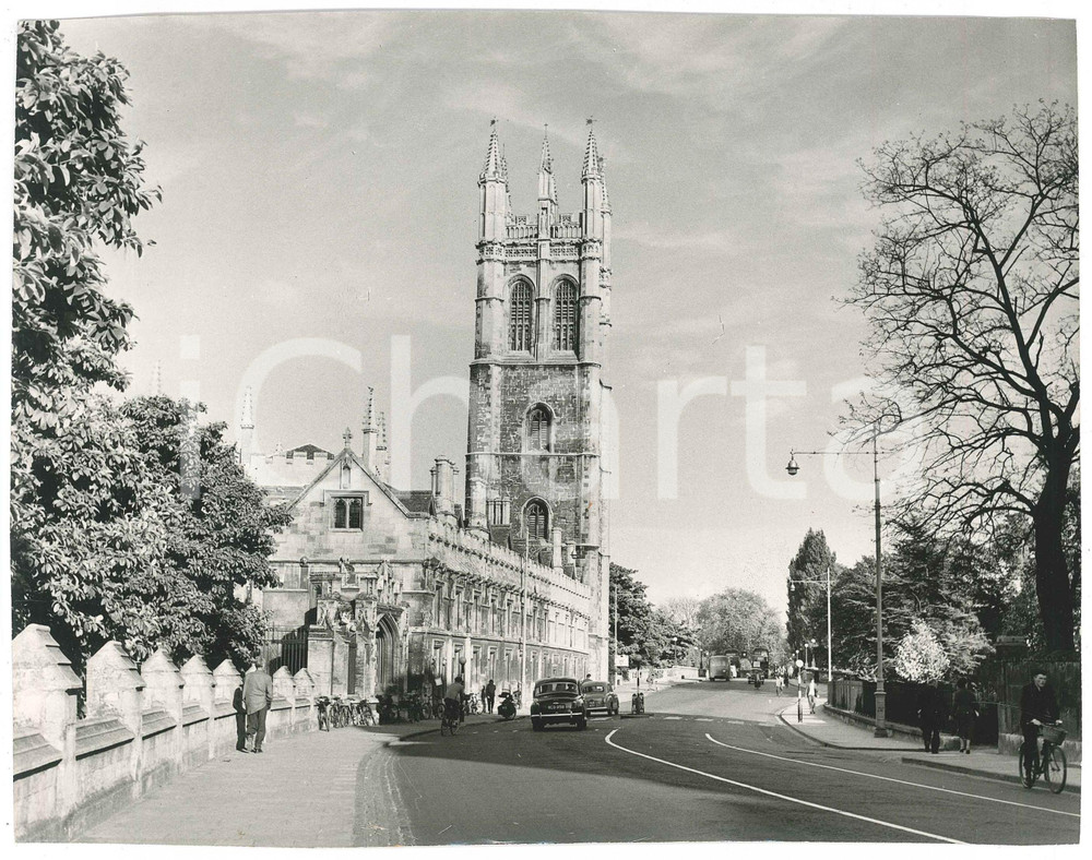 1955 ca OXFORD (UK) Magdalen College - The tower - Photo 23x18 cm
