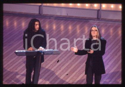 35mm vintage slide* 1999 ca ITALY Pop rock band SOERBA on the stage (15)
