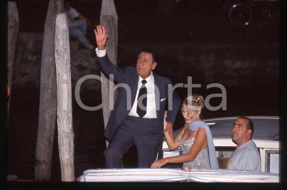 35mm vintage slide* 1998 MOSTRA VENEZIA Alberto SORDI Valeria MARINI Ritratto *3