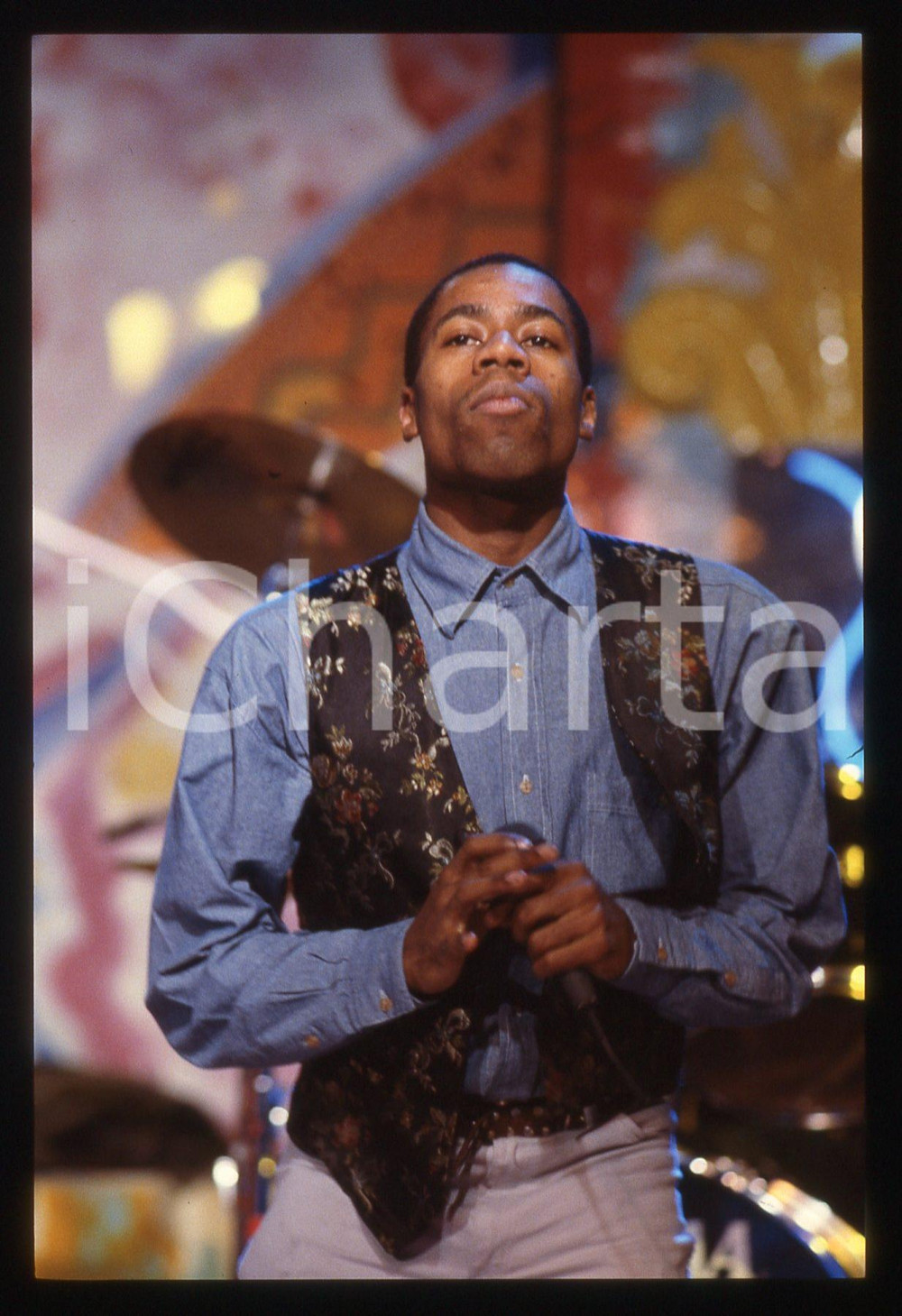 35mm vintage slide* 1988 DISCORING RAI 1 ROACHFORD Ritratto Andrew ROACHFORD 34