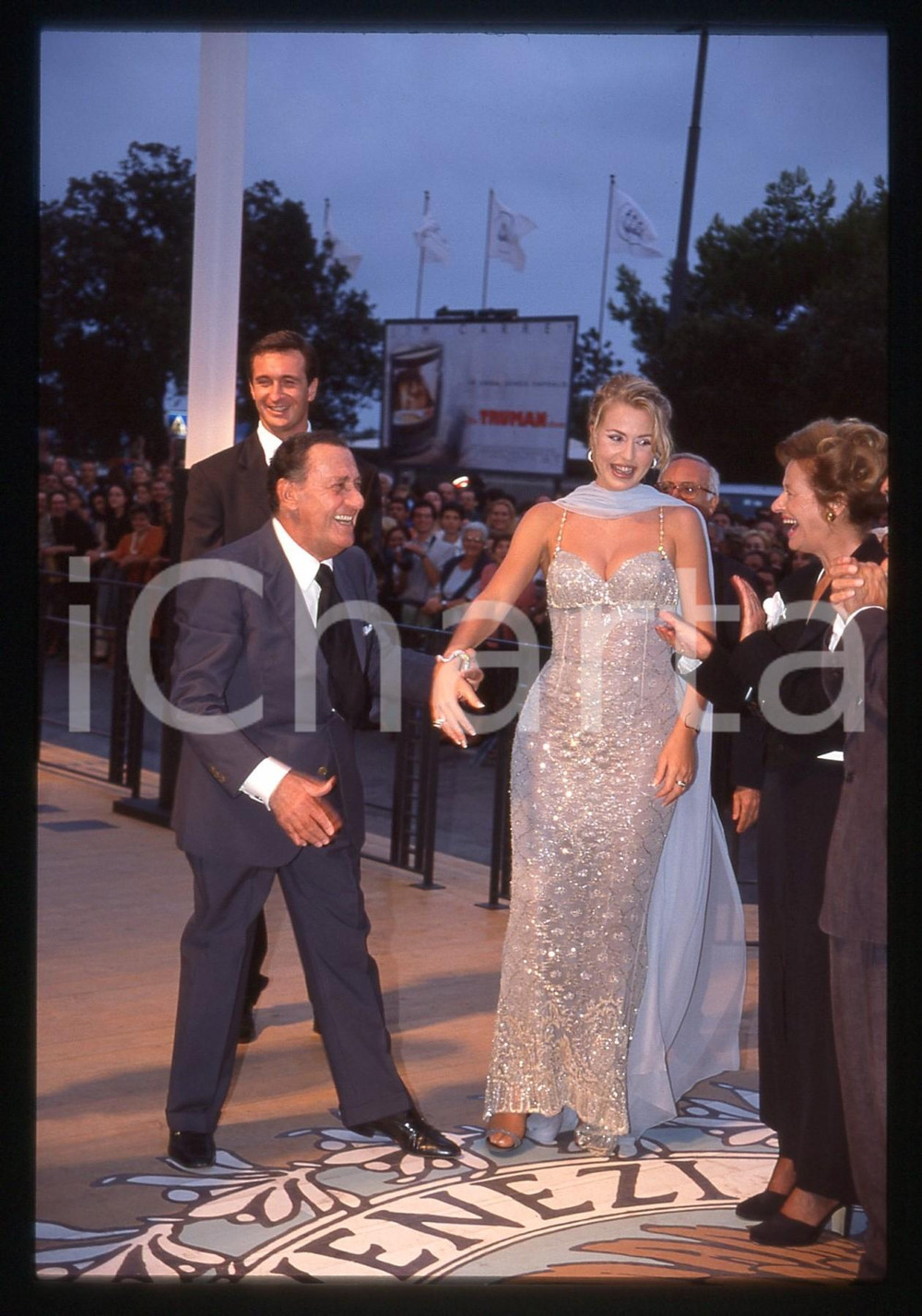 35mm vintage slide* 1998 MOSTRA VENEZIA Alberto SORDI Valeria MARINI Ritratto *5