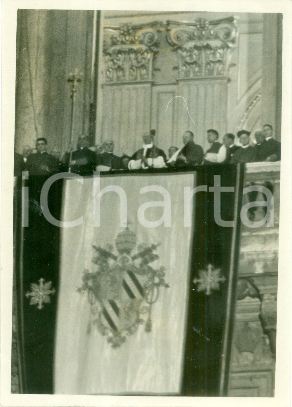 Fotografia d epoca originale 1939 ROMA Card. Eugenio PACELLI appena nominato papa PIO XII Fotografia 1