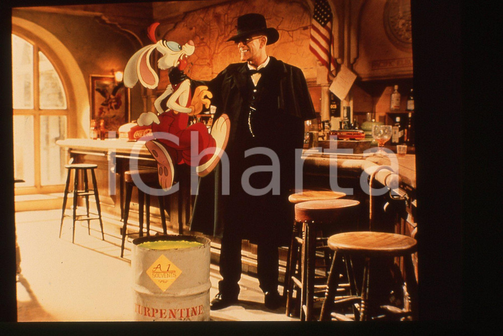 35mm vintage slide*1988 WHO FRAMED ROGER RABBIT Christopher LLOYD Scena del film