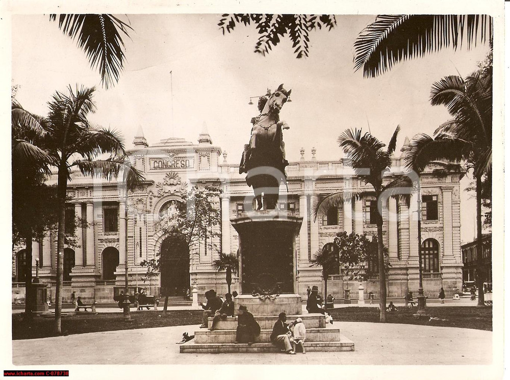 Fotografia d epoca originale 1938 Peru, Lima Congreso, PanAmerican OAS Conference 1