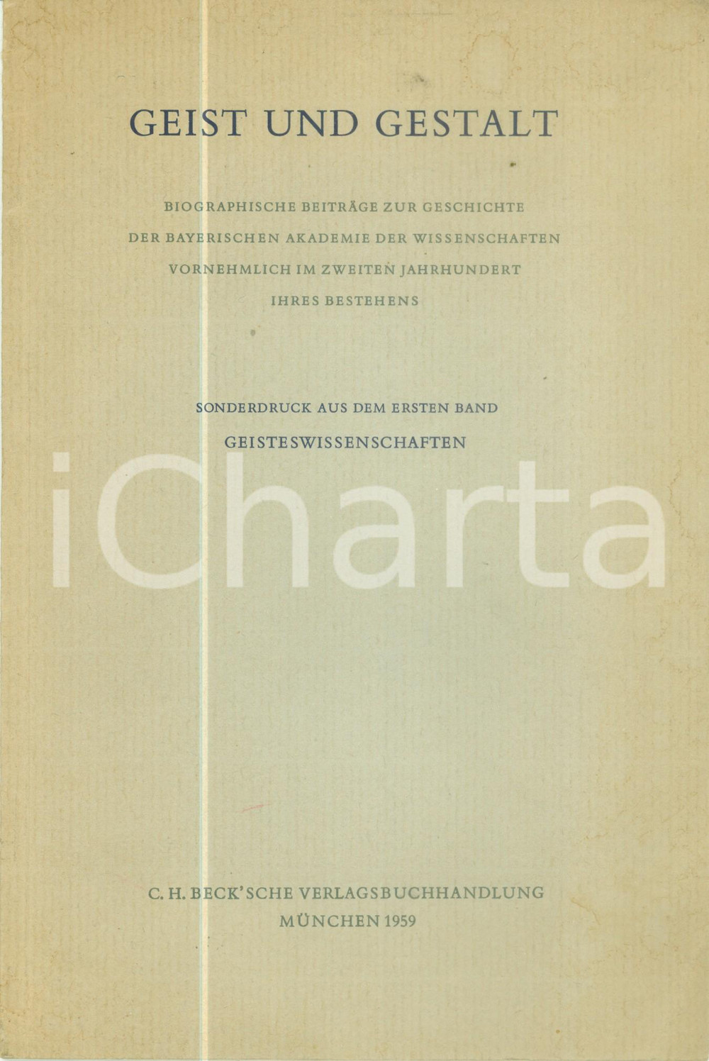 Libro, pubblicazione d epoca 1959 Helmut BERVE Robert VON POHLMANN und Walter OTTO Pubblicazione 1