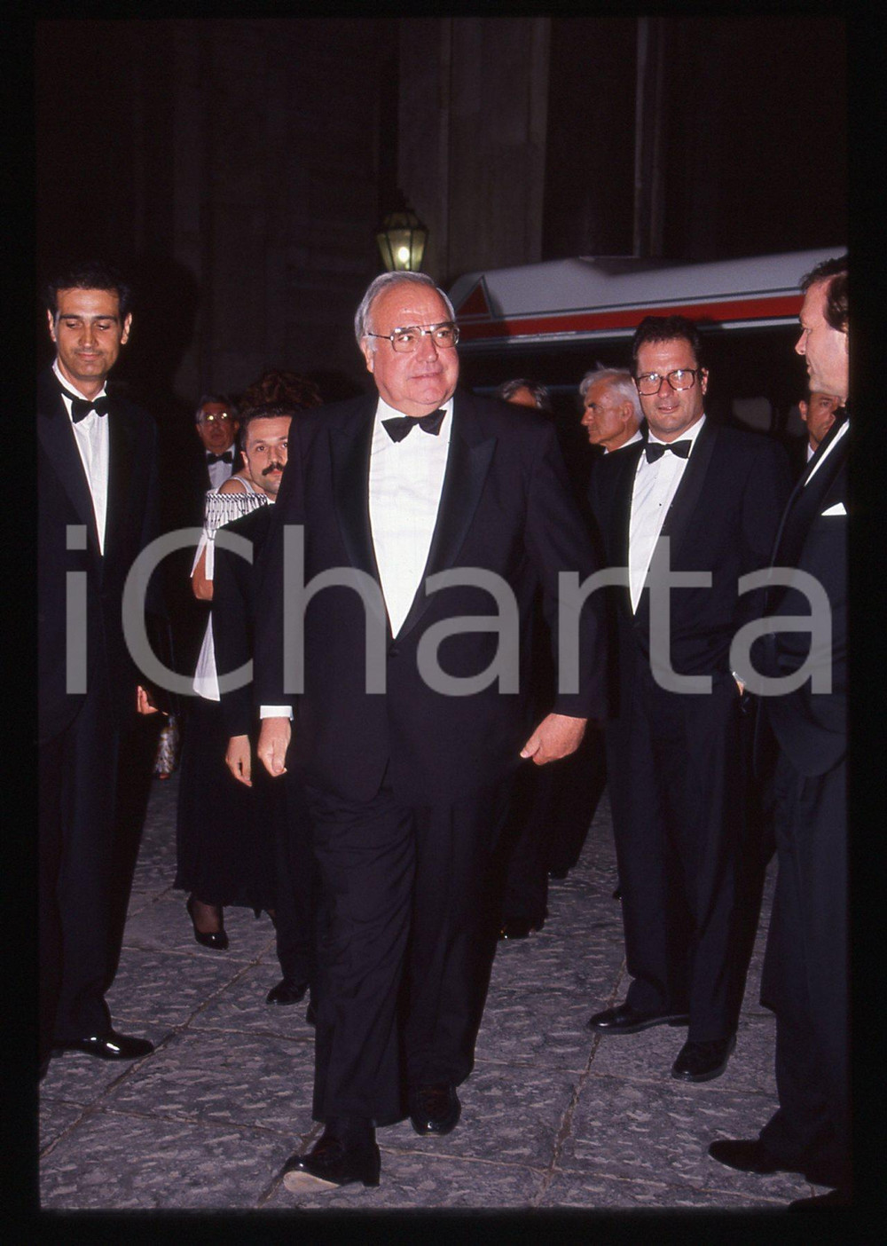 35mm vintage slide* 1990 ca CDU Helmut KOHL ritratto del cancelliere tedesco (2)