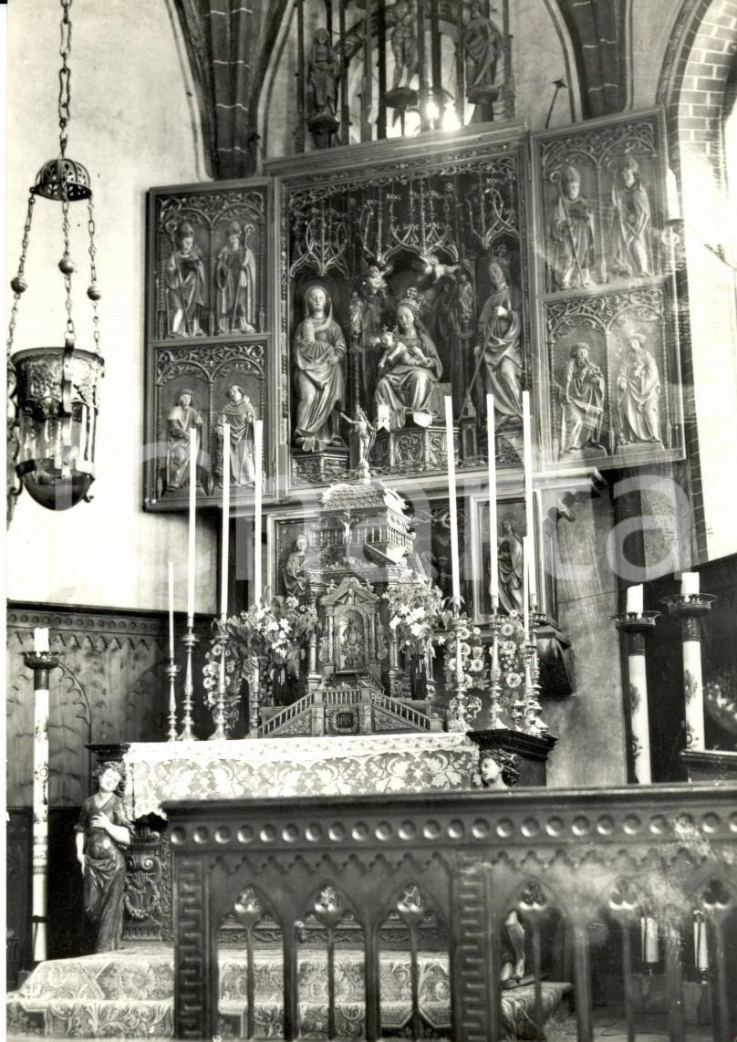 Cartolina originale da collezione 1950 ca ROCCA PIETORE (BL) Alto CORDEVOLE Interno Chiesa SANTA MARIA MADDALENA 1