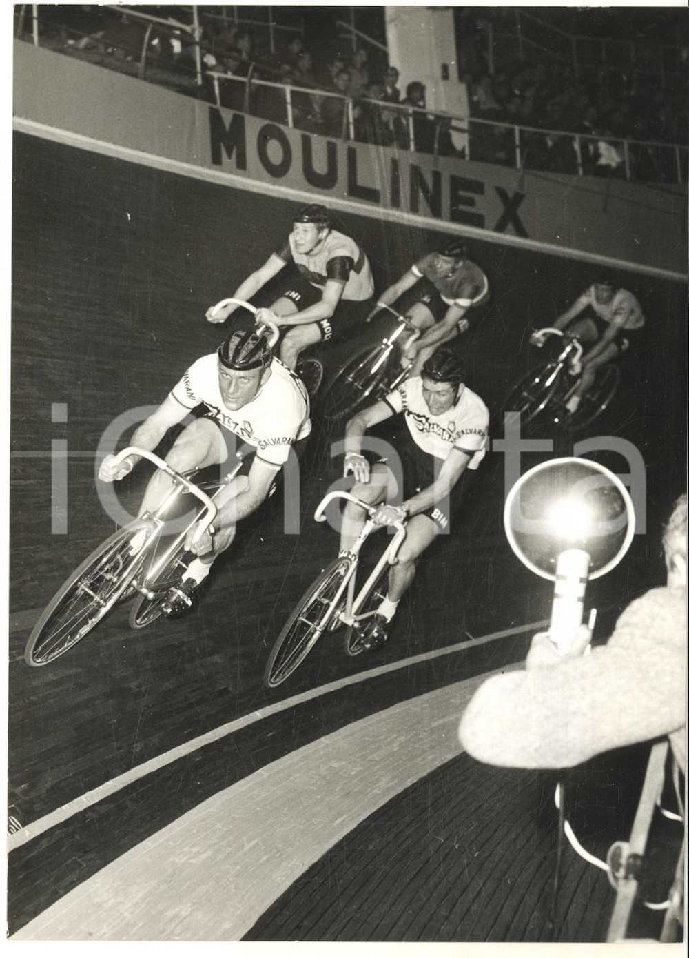 1968 CICLISMO SEI GIORNI DI MILANO Rudi ALTIG Felice GIMONDI *Foto 13x18 cm