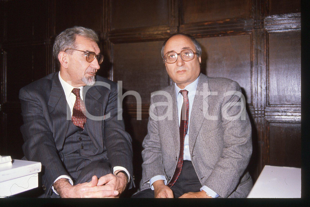 35mm vintage slide* 1988 ca MILANO Enrico DE MITA Giuseppe GUZZETTI (11)