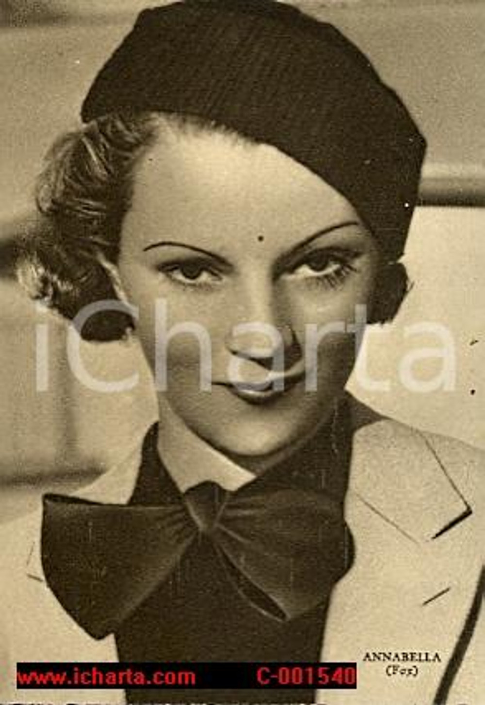 Cartolina originale da collezione 1937 ANNABELLA - Cartolina RIZZOLI FG NV 1