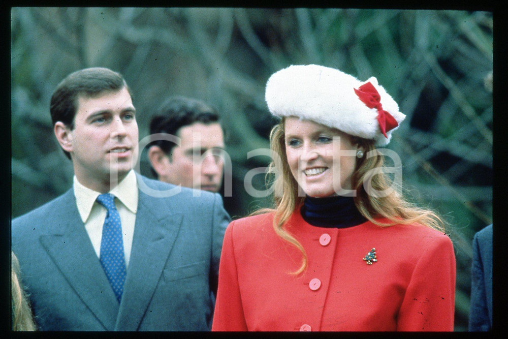 35mm vintage slide* 1990 ca UK - ROYAL FAMILY Sarah FERGUSON Andrew YORK (3)