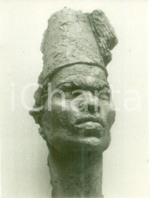 Fotografia d epoca originale 1936 VENEZIA Antonio TRELLEANI Busto di ascaro Fotografia coeva della scultura 1