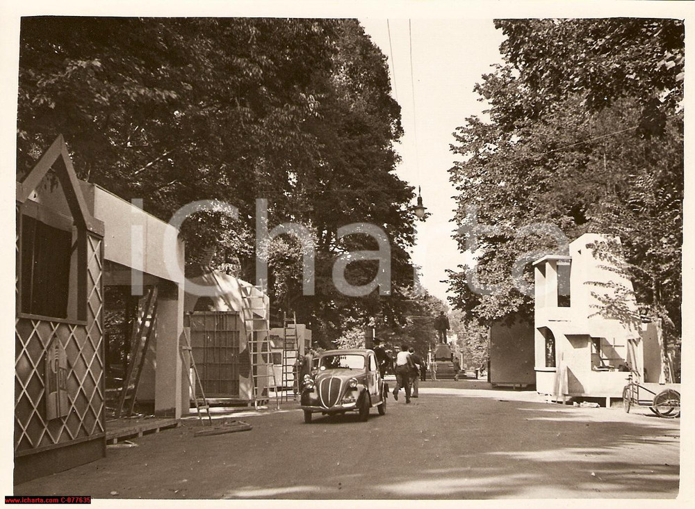 Fotografia d epoca originale 1939 Milano Boschetti Via Marina FOTO Villaggio libro 1