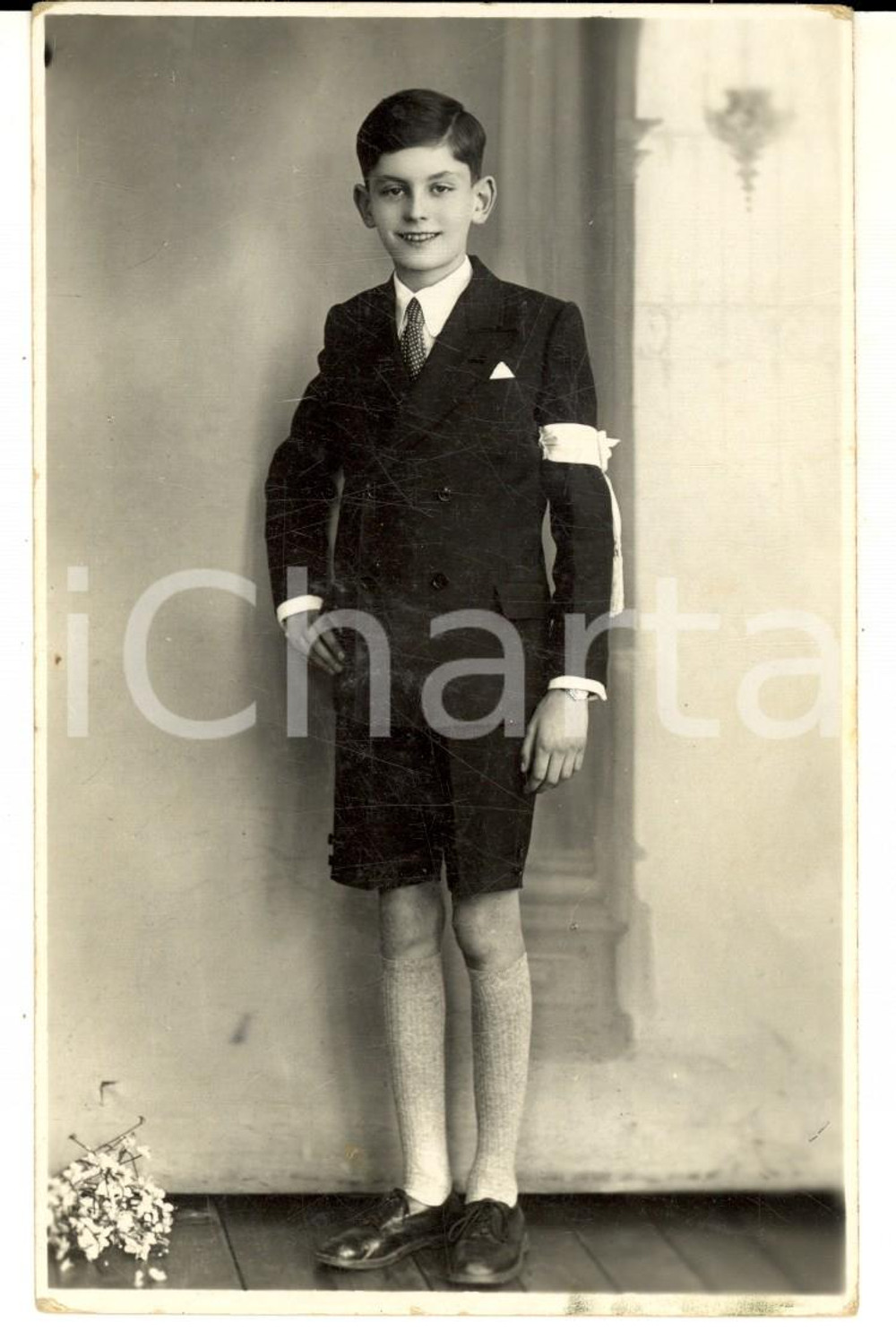 Fotografia d epoca originale 1938 MILANO Bambino alla Prima Comunione Foto BRAMBATI PORTA GENOVA 3 1
