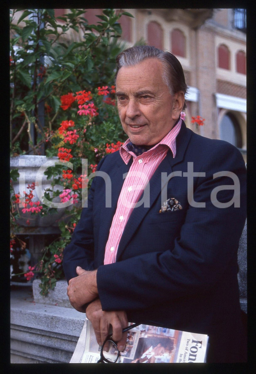 35mm vintage slide* 1990 LIDO DI VENEZIA Gore VIDAL all'Hotel Excelsior (15)