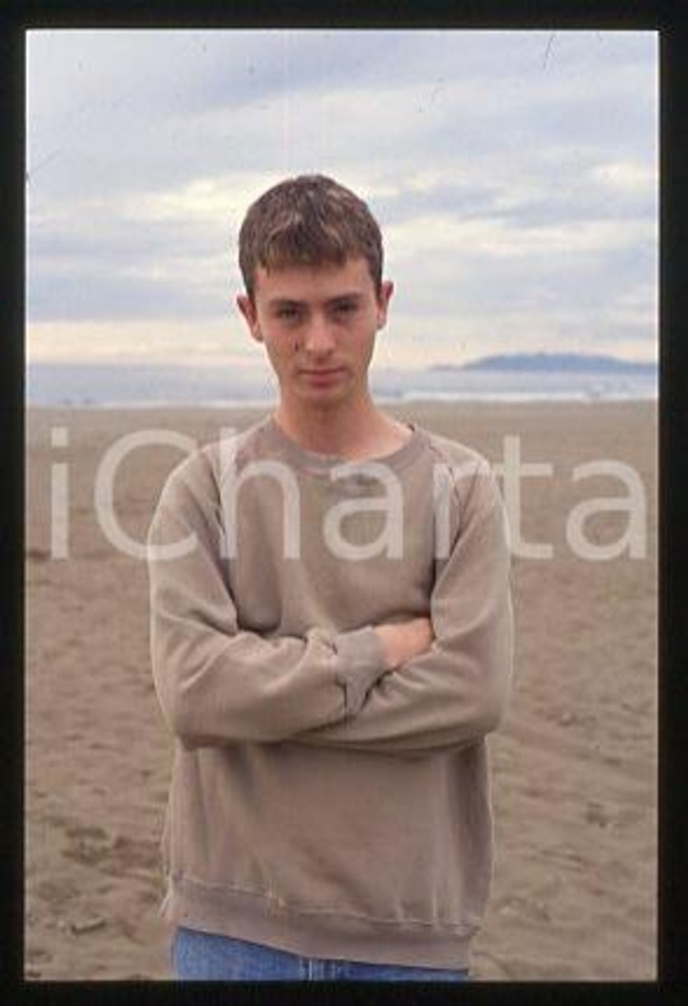 35mm vintage slide* 1996 ca VENICE Actor Reuben PILLSBURY Portrait (2)
