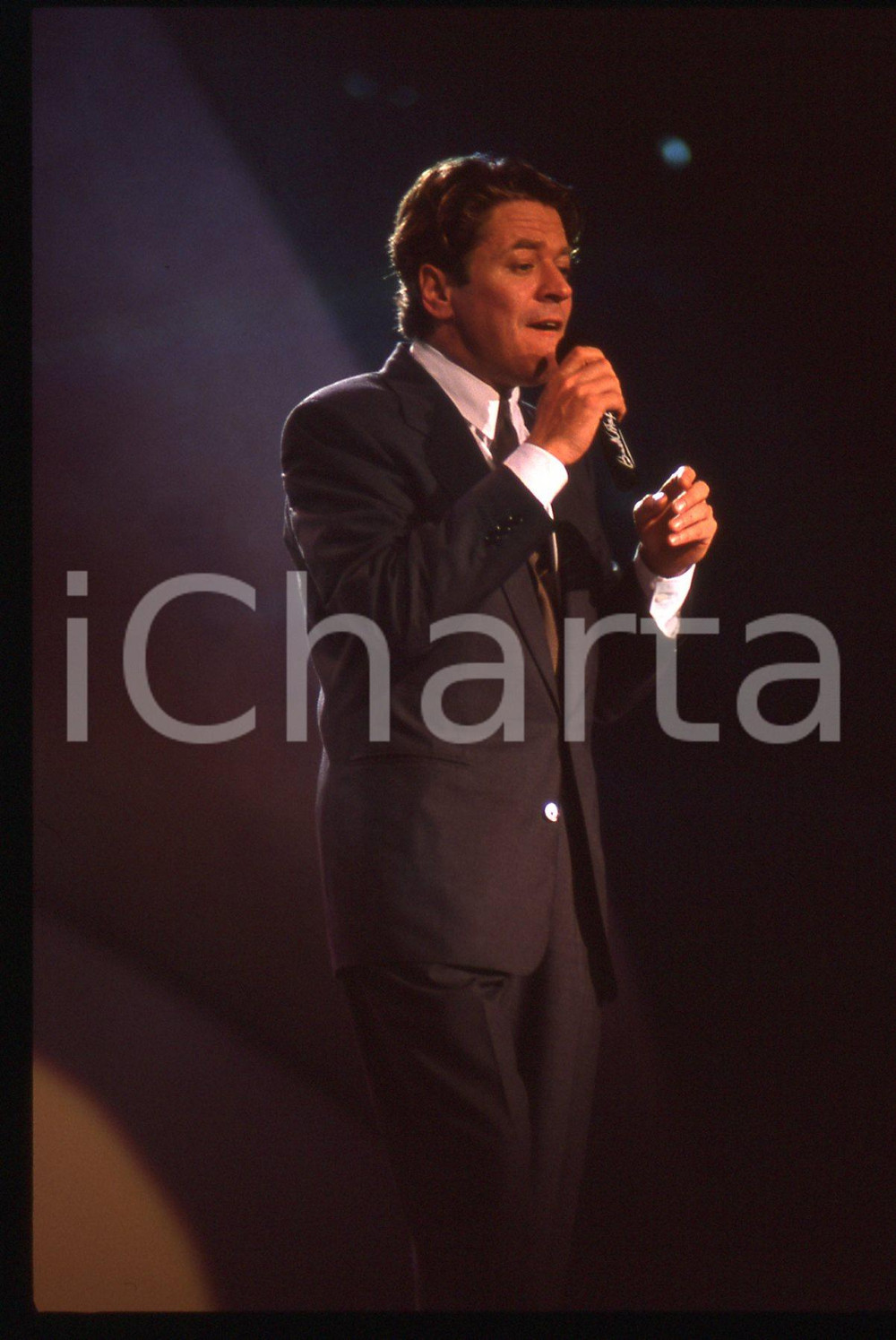 35mm vintage slide* 1989 BARI AZZURRO 89 Robert PALMER al Teatro Petruzzelli 24