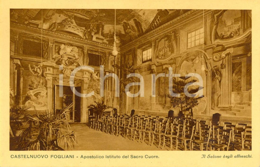 Cartolina originale da collezione 1930 ca ALSENO PC Istituto SACRO CUORE a CASTENUOVO FOGLIANI Cartolina FP NV 1