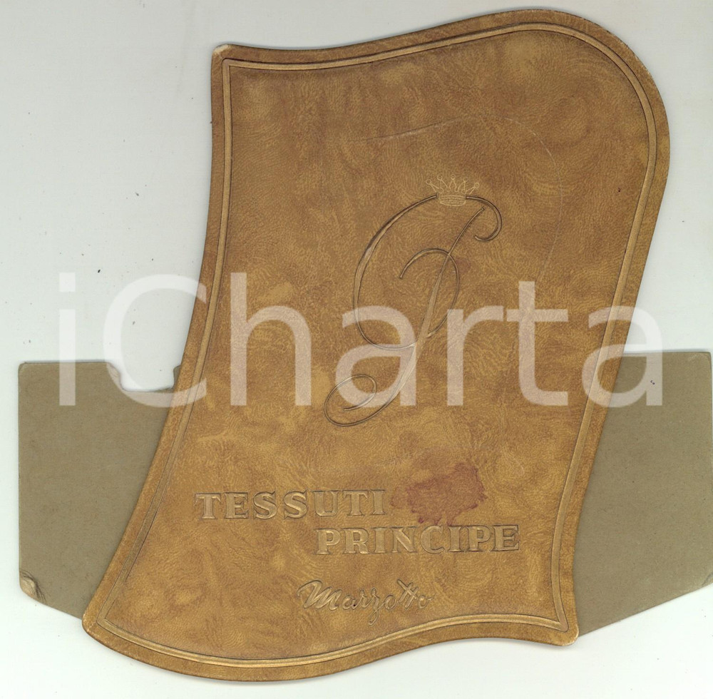 Materiale pubblicitario d’epoca 1960 ca Ditta MARZOTTO Tessuti PRINCIPE PUBBLICITARIO tridimensionale 19x19 cm 1