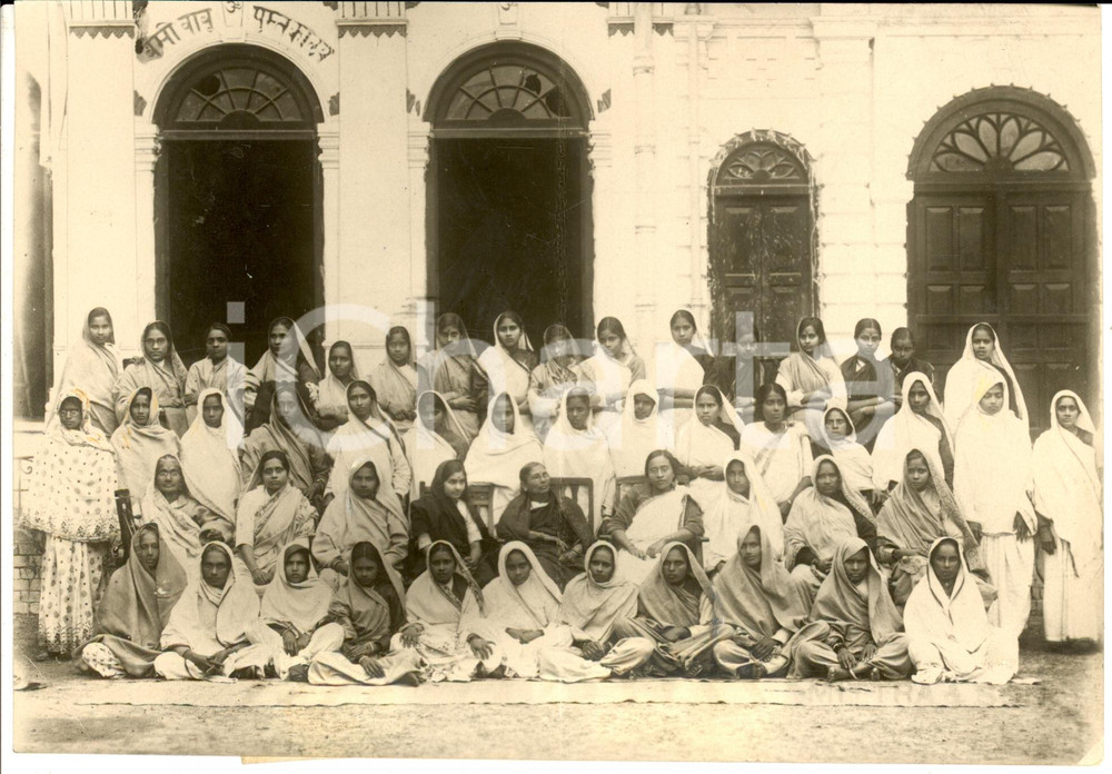 Fotografia d epoca originale 1935 ca INDIA Movimento di indipendenza Donne e ragazze volontarie 1