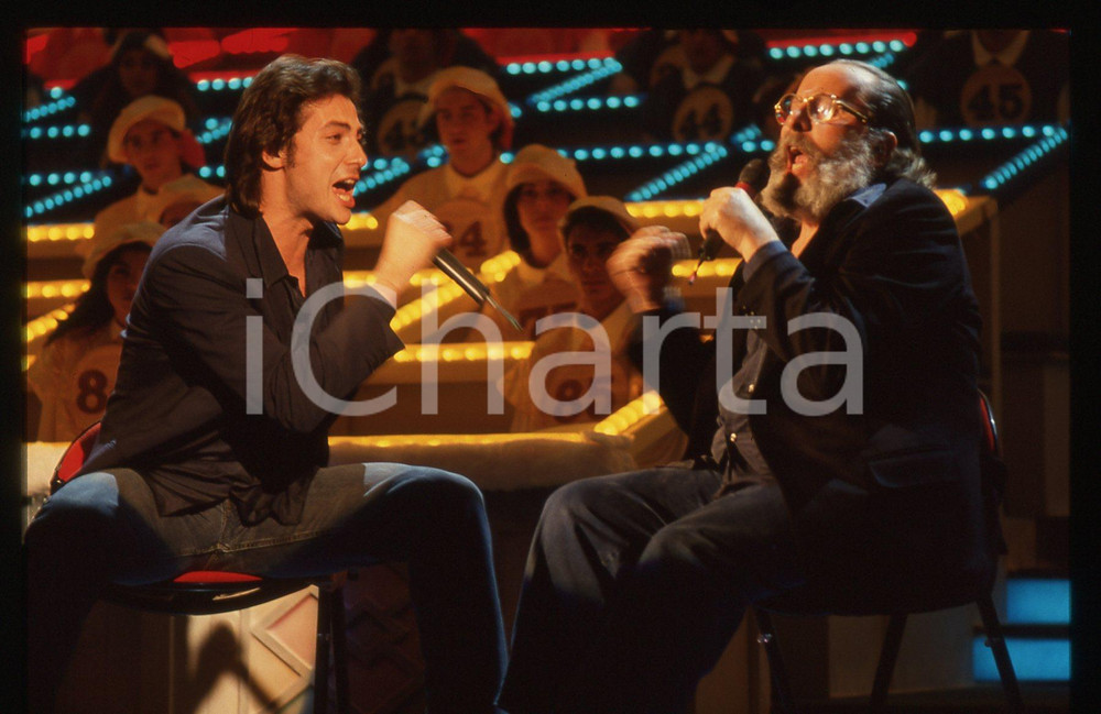 35mm vintage slide* 1993 SANREMO Massimo e Domenico MODUGNO cantano DELFINI (5)