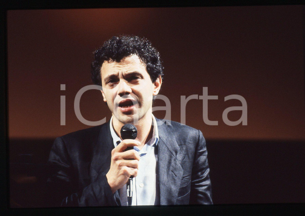 35mm vintage slide* 1985 ca MILANO (?) Lluis PASQUAL Ritratto del regista (1)
