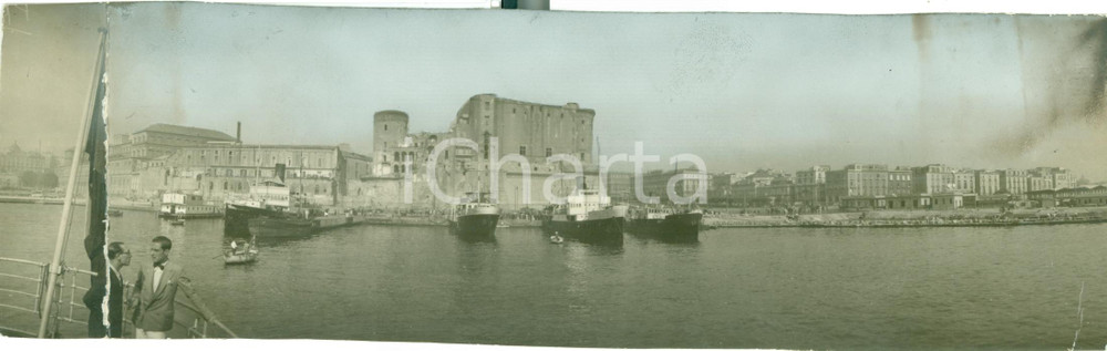 Fotografia d epoca originale 1930 ca NAPOLI Panorama nuova STAZIONE MARITTIMA Foto DANNEGGIATA 1