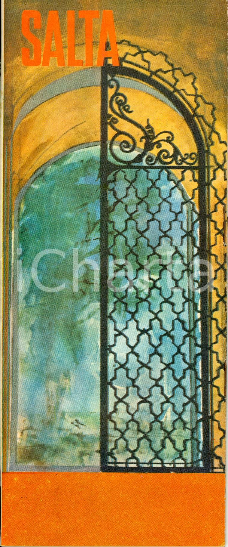 Materiale pubblicitario d’epoca 1955 ca SALTA ARGENTINA Opuscolo illustrato Direccion provincial de turismo 1