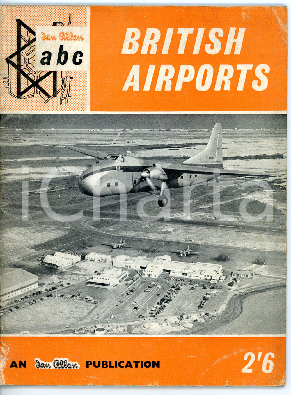 Materiale pubblicitario d’epoca 1955 ca John W. R. TAYLOR British airports Pubblicazione ILLUSTRATA  Ed. ALLAN 1
