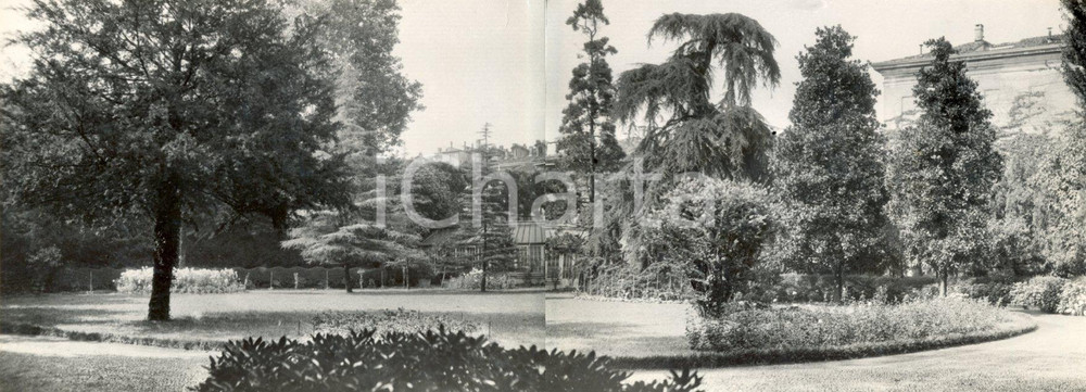 Fotografia d epoca originale 1936 MILANO Giardino BORROMEO ADDA via Giardini via MONTEVELLO Via CROCE ROSSA 1